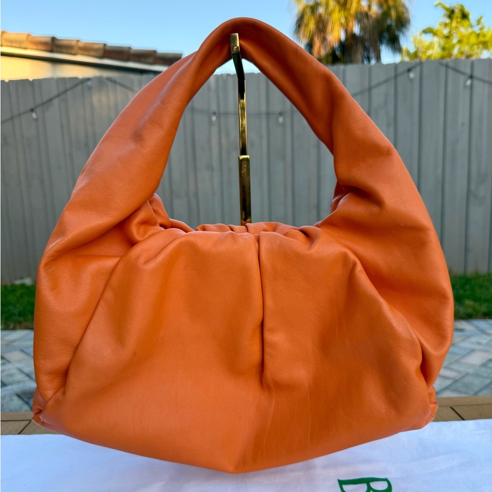 Bottega Veneta Orange Leather Hobo Bag